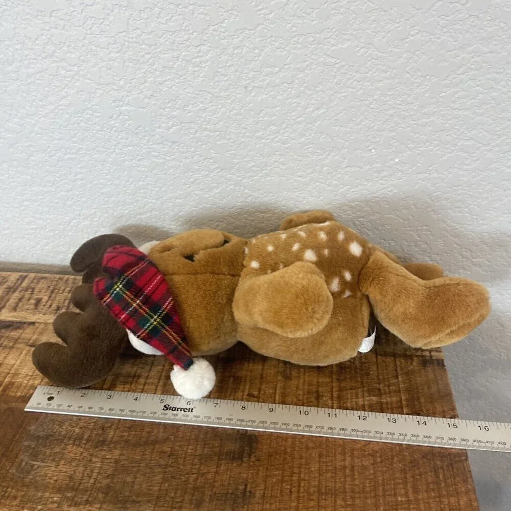 DanDee Tickle Wiggle Christmas Smiley Reindeer Plush Wiggles Does NOT Sing